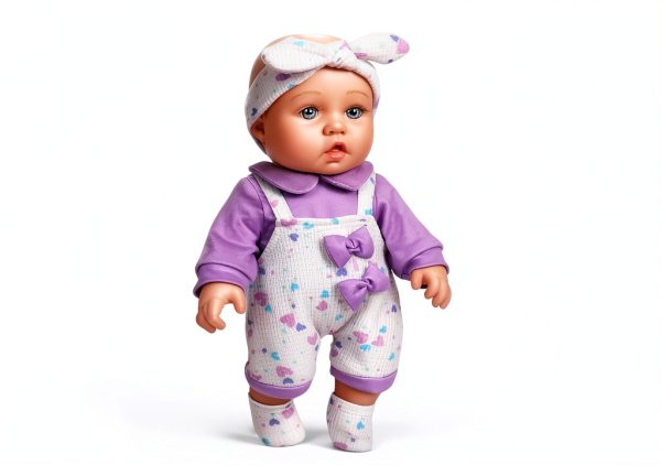 UZIDBTO Baby Doll Playset with Purple Backpack Model NTN023 12in-4