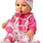 XFEYUE 12 Inch Baby Doll Playset with Clothes Bottle Hairband Socks –-0
