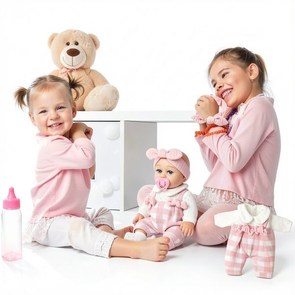 BDDOLL Realistic Toddler Doll Playset YDS022 Baby Girl with Rotating-6