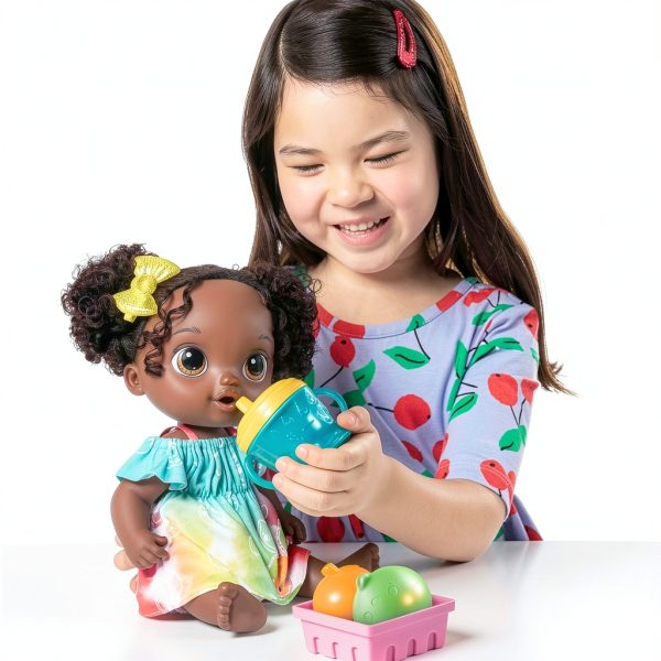 Hasbro Baby Alive Fruity Sips Doll Playset with Juicer and Outfit-2