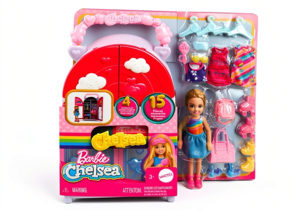 Mattel Chelsea Doll Closet Playset with 15 Accessories-5
