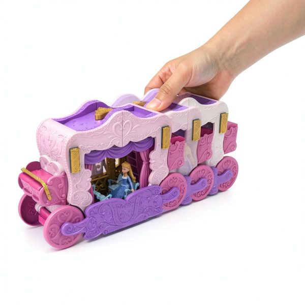 Mattel Disney Princess Carriage to Castle Playset 2-in-1 Doll Playset-3