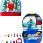 Peanuts Polly Pocket Snow Globe Compact by Mattel JFV05 Playset-0