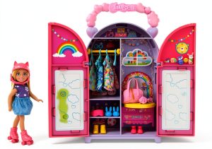 Mattel Chelsea Doll Closet Playset with 15 Accessories-0