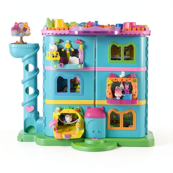 Spin Master Gabby Dollhouse Balcony Playset with Baby Box Figure-5