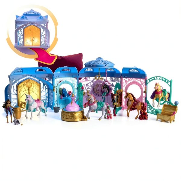 Spin Master Unicorn Playset with Light-Up Fountain and 24 Accessories-5