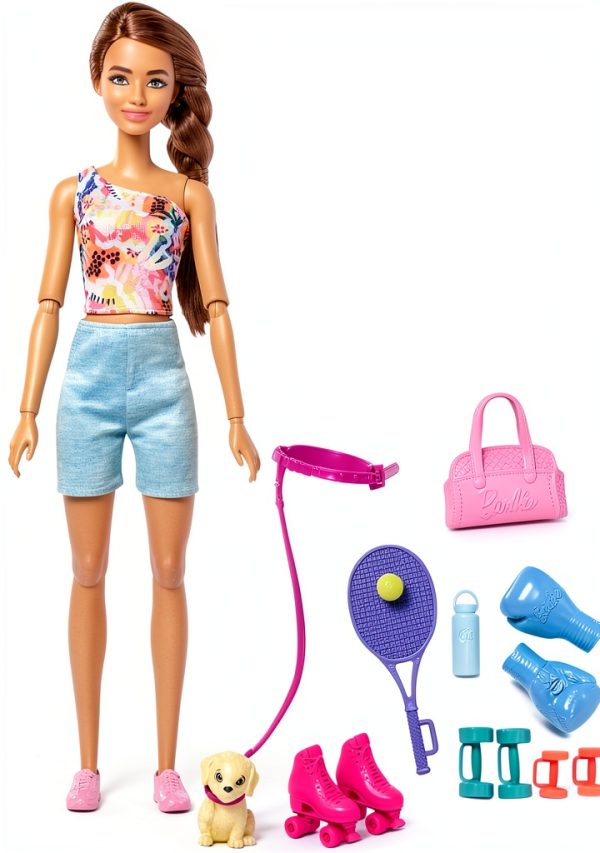 Barbie Self-Care Doll with Pet Puppy, HKT91, 3+ Years-1