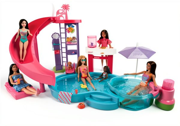 Barbie Dream Pool Playset for Kids 3+ Years-5