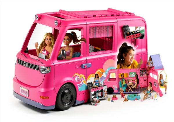 Barbie Dream Camper Playset with 60+ Accessories and Tent-3