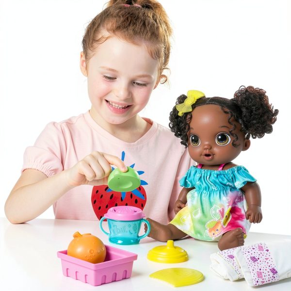 Hasbro Baby Alive Fruity Sips Doll Playset with Juicer and Outfit-3