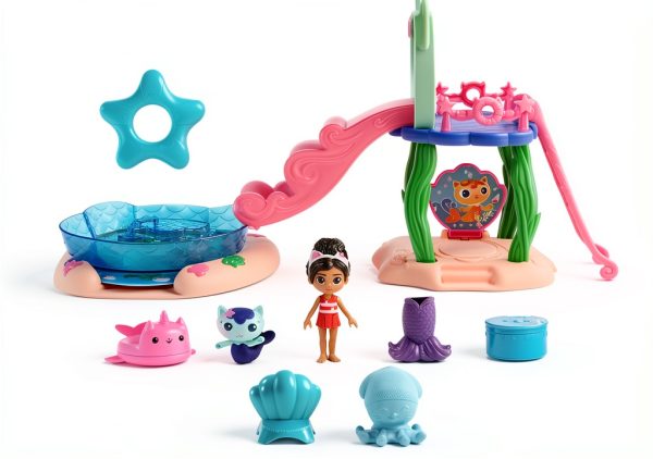 Spin Master Gabby & MerCat Color Changing Mermaid Playset-2