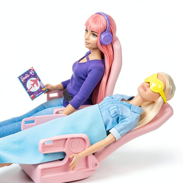 Mattel Barbie Dreamplane Playset with Puppy Companion and Snack Cart-4