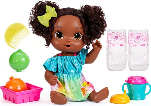 Hasbro Baby Alive Fruity Sips Doll Playset with Juicer and Outfit-0