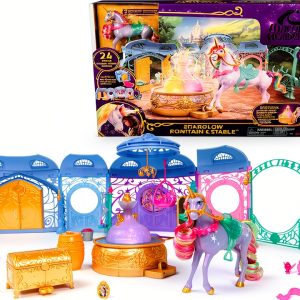 Spin Master Unicorn Playset with Light-Up Fountain and 24 Accessories-0