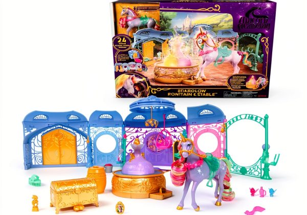 Spin Master Unicorn Playset with Light-Up Fountain and 24 Accessories-0