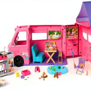 Barbie Dream Camper Playset with 60+ Accessories and Tent-0