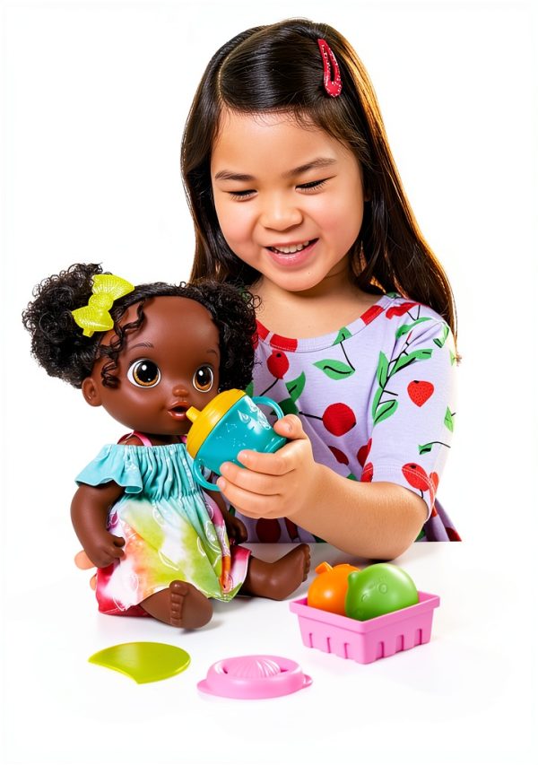 Hasbro Baby Alive Fruity Sips Doll Playset with Juicer and Outfit-10