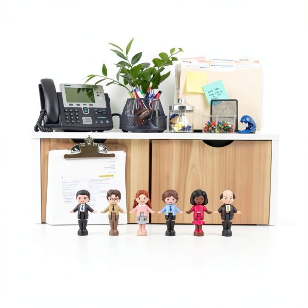 Polly Pocket x The Office Playset Mattel JCC19 Set with 6 Characters-2