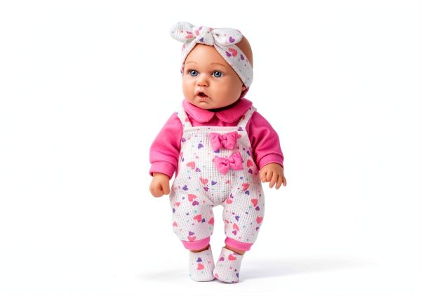 XFEYUE 12 Inch Baby Doll Playset with Clothes Bottle Hairband Socks –-5