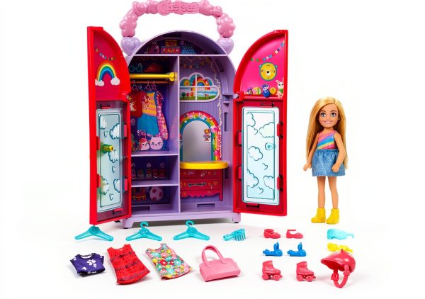 Mattel Chelsea Doll Closet Playset with 15 Accessories-1