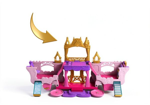 Mattel Disney Princess Carriage to Castle Playset 2-in-1 Doll Playset-2