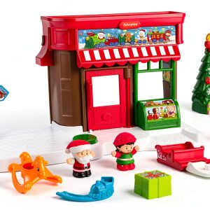 Fisher-Price Christmas Playset with Santa Elf & Reindeer HYL55-0