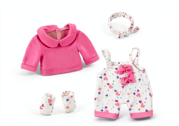 XFEYUE 12 Inch Baby Doll Playset with Clothes Bottle Hairband Socks –-7