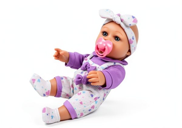 UZIDBTO Baby Doll Playset with Purple Backpack Model NTN023 12in-1