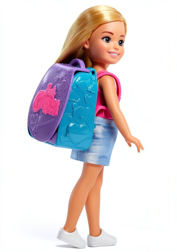 Mattel Chelsea Doll Playset for Kids Ages 3+ with Wearable Backpack-0