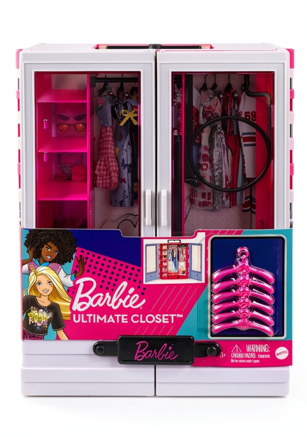 Barbie Fashionistas Closet Playset Small Purple Pink Double Door-5