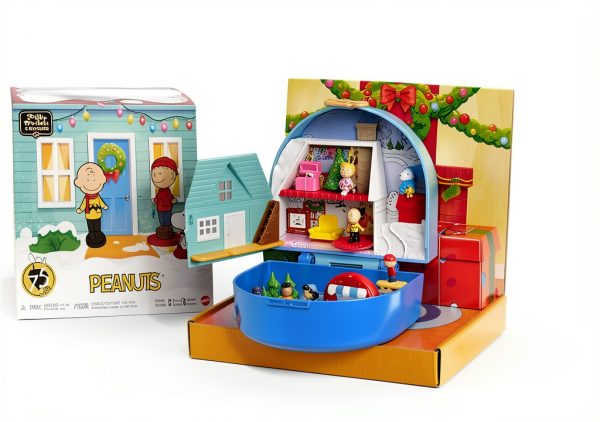 Peanuts Polly Pocket Snow Globe Compact by Mattel JFV05 Playset-6