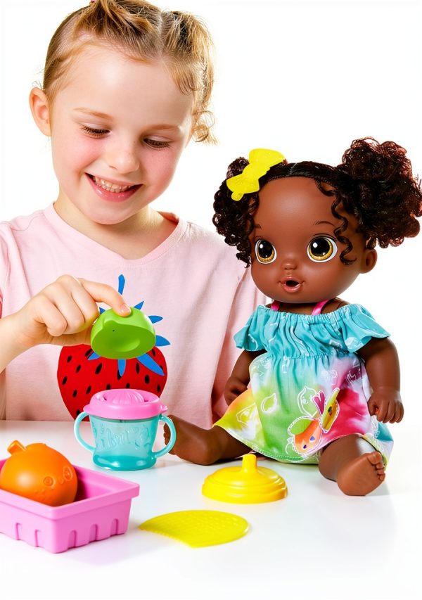 Hasbro Baby Alive Fruity Sips Doll Playset with Juicer and Outfit-1