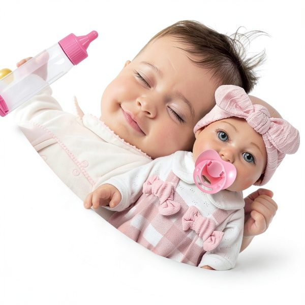 BDDOLL Realistic Toddler Doll Playset YDS022 Baby Girl with Rotating-5
