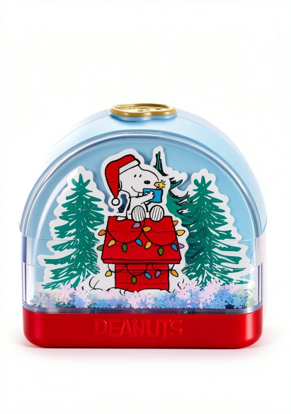 Peanuts Polly Pocket Snow Globe Compact by Mattel JFV05 Playset-5