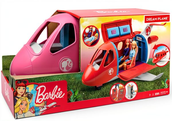 Mattel Barbie Dreamplane Playset with Puppy Companion and Snack Cart-5