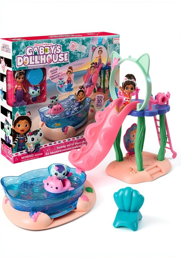 Spin Master Gabby & MerCat Color Changing Mermaid Playset-0