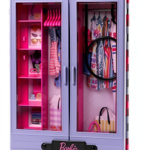 Barbie Fashionistas Closet Playset Small Purple Pink Double Door-0