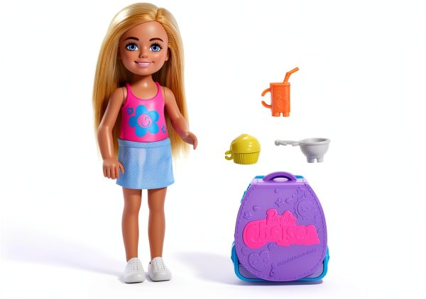 Mattel Chelsea Doll Playset for Kids Ages 3+ with Wearable Backpack-3