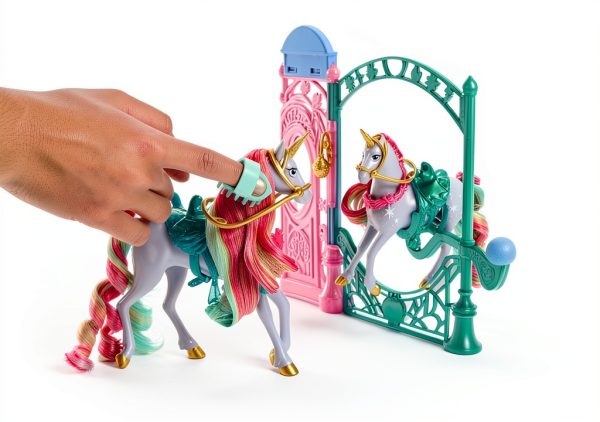 Spin Master Unicorn Playset with Light-Up Fountain and 24 Accessories-3