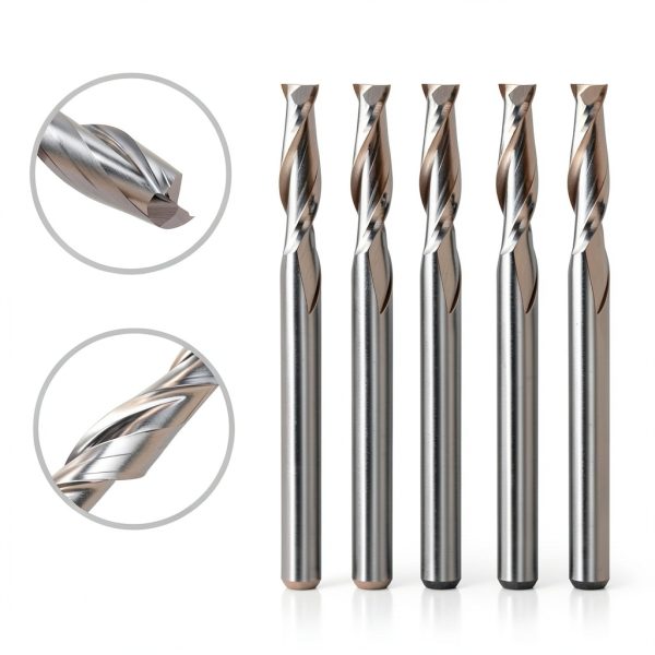 CNC Router Bits HOZLY 1/8" Shank 1/16" Carbide Spiral Upcut Set-3