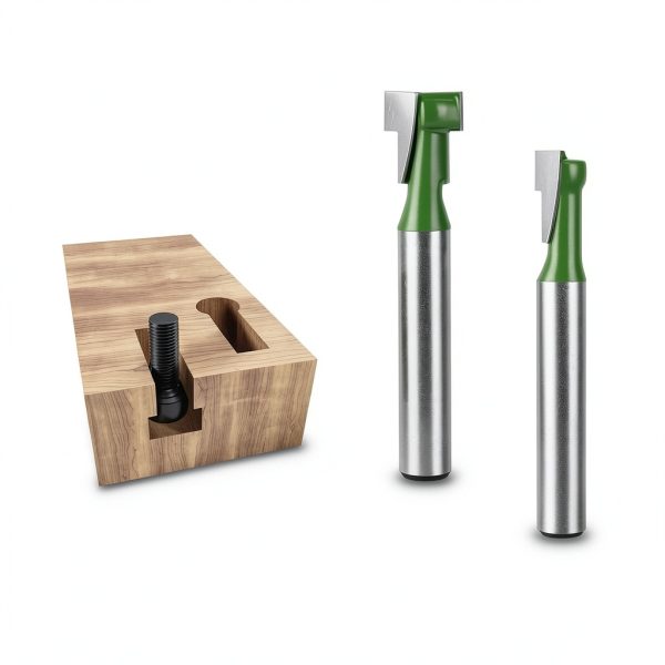 Keyhole Router Bits Set TOTOWOOD 6pcs 1/4 Shank Edge Grooving Kit-6