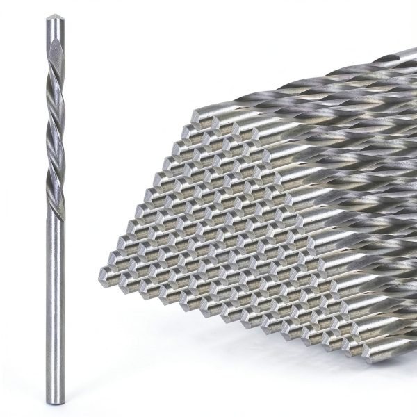 Upgrade 100 Pcs Drywall Bit, 1/8 Inch Drywall Drill Bit for Wood, Drywall Cutting Bit, Drywall Guide Point Cutting Bits, Drywall Router Bits for Use with Spiral Saw-0