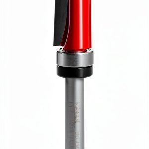 Freud 1/2" Top Bearing Flush Trim Bit 0.5" Carbide Red Finish-0