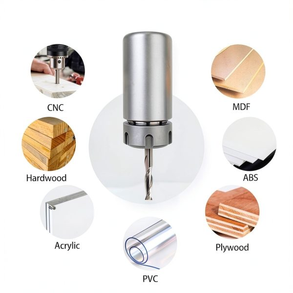 CNC Router Bits HOZLY 1/8" Shank 1/16" Carbide Spiral Upcut Set-2