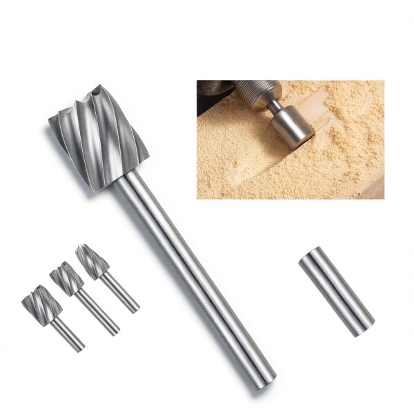 Wood Carving Bits Engraving Router Bit, 20pcs HSS Different Rotary Burr Set with 1/8"(3mm) Shank for Rotary Tools for DIY Woodworking, Carving, Drilling, Engraving, Trimming-1