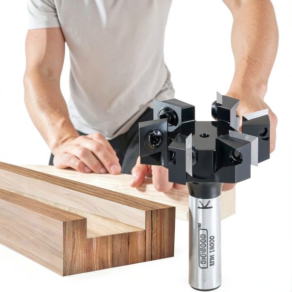 Slab Flattening Router Bit 1/2 Shank 2in Cut - SICWOOD 6 Wing Carbide-3