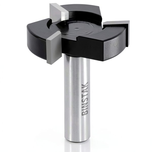 CNC Spoilboard Surfacing Router Bits, 1/2 inch Shank 2 inch Cutting Diameter, Slab Flattening Router Bit Planing Bit Wood Milling Cutter Planer Woodworking Tool by BINSTAK (Carbide)-0
